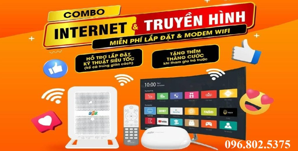 Giá cước FPT - Combo internet + truyền hình FPT Play