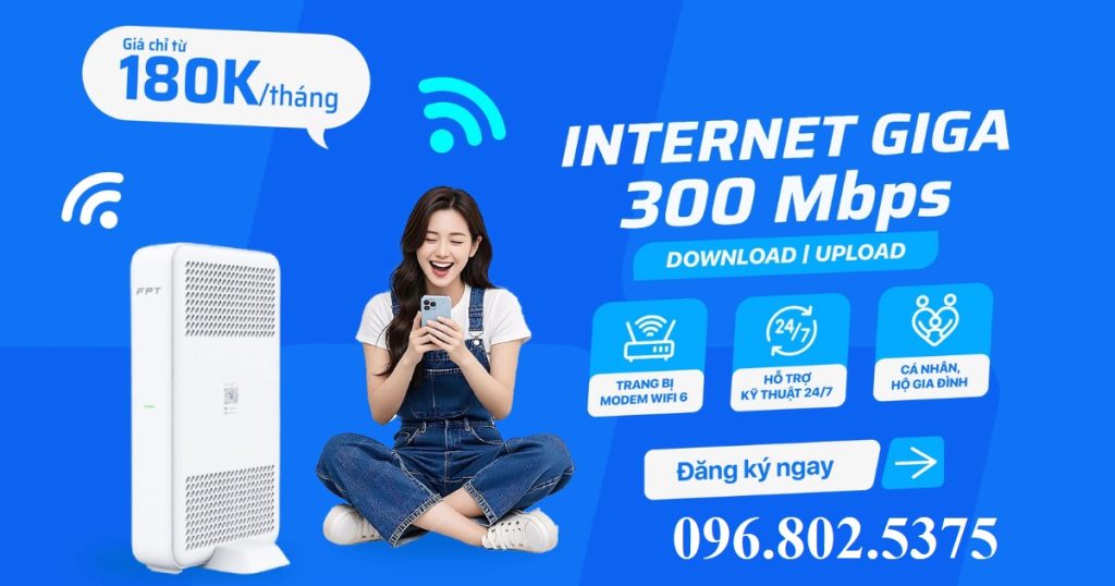 Gói cước Internet FPT giá rẻ - 0968025375