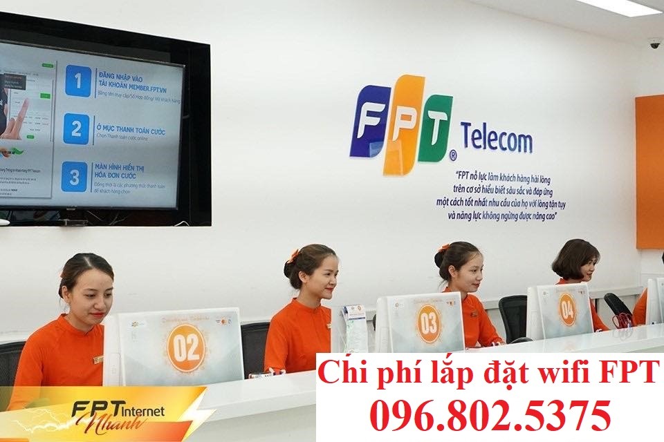 Tổng chi phí lắp đặt wifi FPT - Hotline FPT: 0968025375